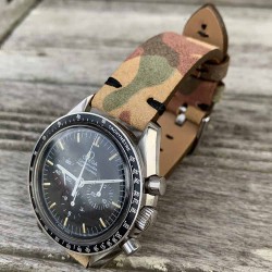 bracelet montre camouflage nubuck 22mm