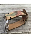 bracelet montre camouflage nubuck 22mm