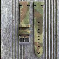 Bracelet CAMO nubuck leather Atelier LBAM olive green 22mm