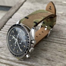 bracelet montre camouflage nubuck 22mm