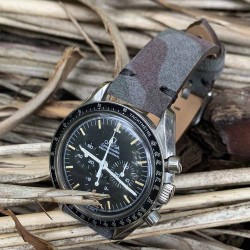 bracelet montre camouflage nubuck 22mm