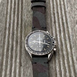 bracelet montre camouflage nubuck 22mm