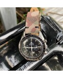 bracelet montre camouflage nubuck 24mm