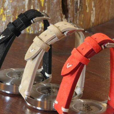 Watchstrap Arezzo NUBUCK vintage 20mm beige