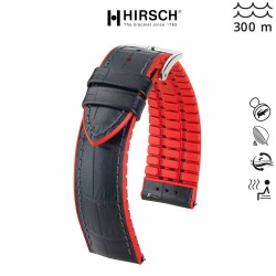 bracelet montre homme cuir caoutchouc andy hirsch 22mm