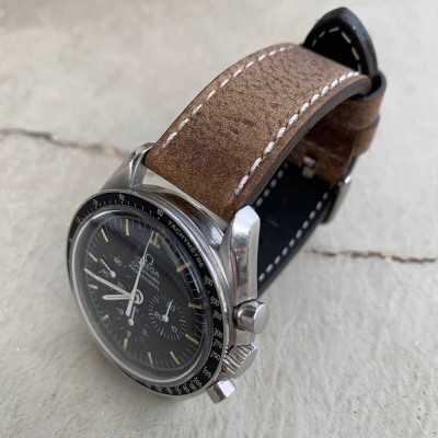 Explorer 20mm watch bracelet Arezzo 20mm mat veal Leather