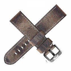 braelet montre veau mat doublure caoutchouc arezzo militare 20mm