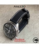 bracelet montre cuir homme 20mm arezzo explorer waterproof