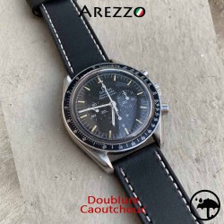 bracelet montre cuir homme 20mm arezzo explorer waterproof