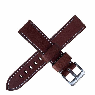 Explorer 20mm watch bracelet Arezzo 20mm brown calf Leather