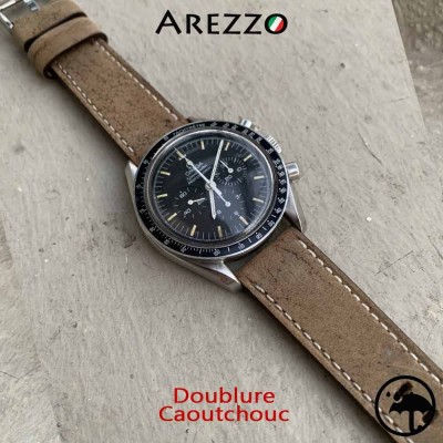 Explorer 20mm watch bracelet Arezzo 20mm mat veal Leather