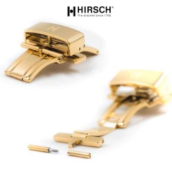 Deployment clasp Buckle Hirsch PUSHER 16mm GOLD