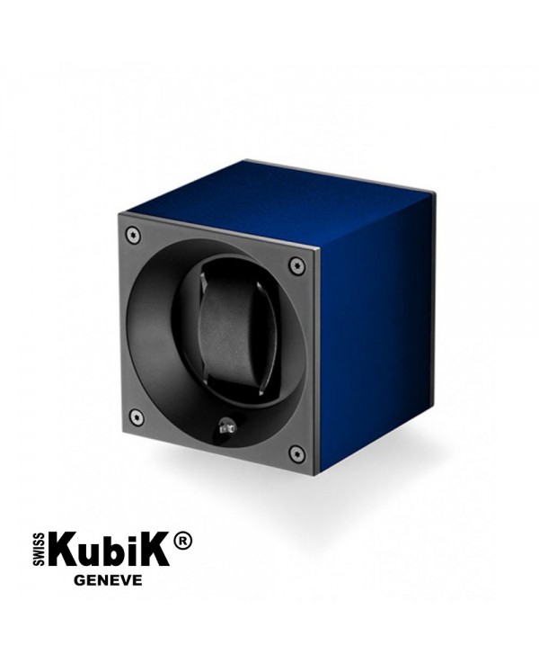 Watchwinder Swiss Kubik Single Original Navy Blue Watchwinder Swiss Kubik Single Original Navy Blue