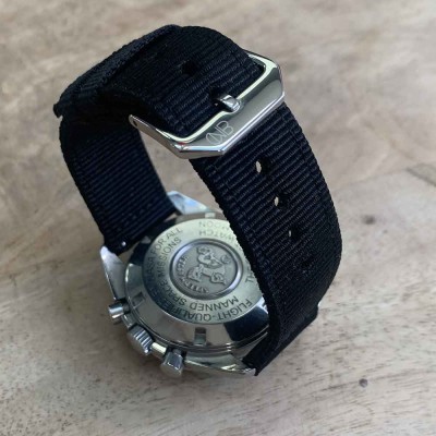 NATO bracelet 20mm smartwatch by NATOCONCEPT black
