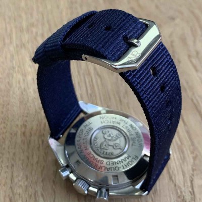 NATO bracelet 20mm smartwatch by NATOCONCEPT blue