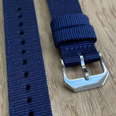 NATO bracelet 20mm smartwatch by NATOCONCEPT blue