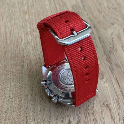 Bracelet NATO 20mm montre connectée NATOCONCEPT rouge