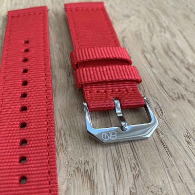 NATO bracelet 20mm smartwatch by NATOCONCEPT red