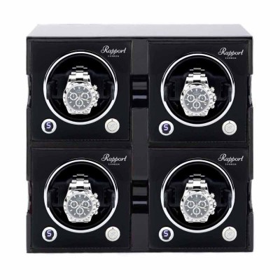 Set of 4 watchwinders MK3 Rapport London full black