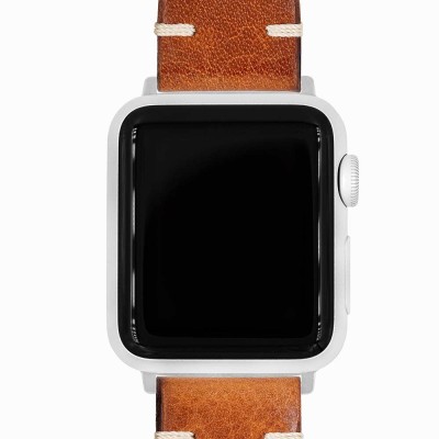 Watch bracelet Hirsch BAGNORE light brown 20mm Tuscan leather