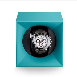 remontoir montre automatique swiss kubik startbox bleu watchwinder