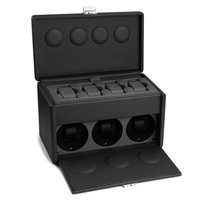 Coffret Remontoir Scatola del Tempo 7RT SWISS KUBIK Gris Orange