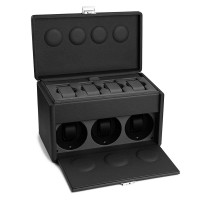 Coffret Remontoir Scatola del Tempo 7RT SWISS KUBIK Gris Orange