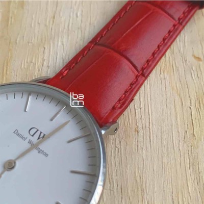 Watch Bracelet 16mm for women Hirsch DUKE red
