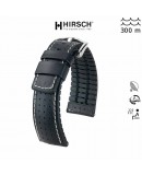 bracelet montre hirsch tiger noir 22mm