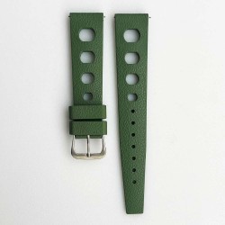 bracelet montre tropic 20/16mm vert kaki catouchouc plongee