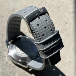 watch bracelet tropic 20mm grey rubber diving watch