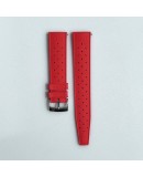 bracelet montre tropic 20mm rouge catouchouc plongee