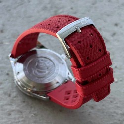 red tropic watchband 20mm rubber diving-watch