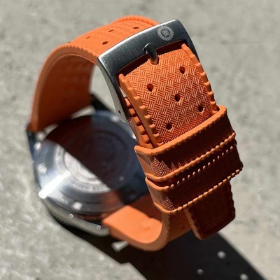 TROPIC rubber watch bracelet 20mm orange