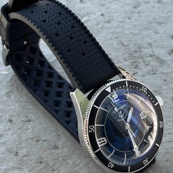 black tropic watchband rubber diving watch 20mm
