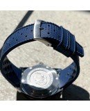 bracelet montre tropic 20mm bleu catouchouc plongee