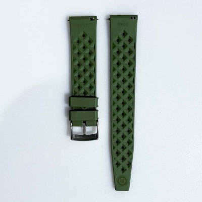TROPIC rubber watch bracelet 22mm kaki green