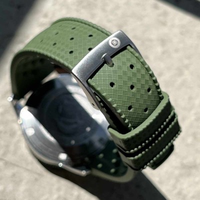 TROPIC rubber watch bracelet 22mm kaki green