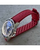 bracelet montre tropic 20mm rouge catouchouc plongee