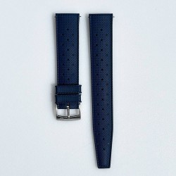 bracelet montre tropic 20mm bleu catouchouc plongee