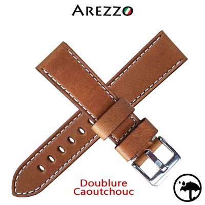 Explorer 26mm watch bracelet Arezzo beige calf Leather