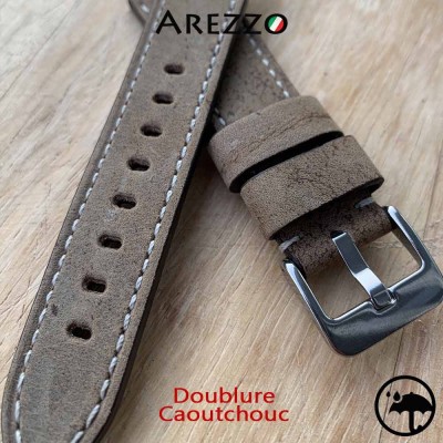 Explorer 26mm watch bracelet Arezzo mat veal Leather