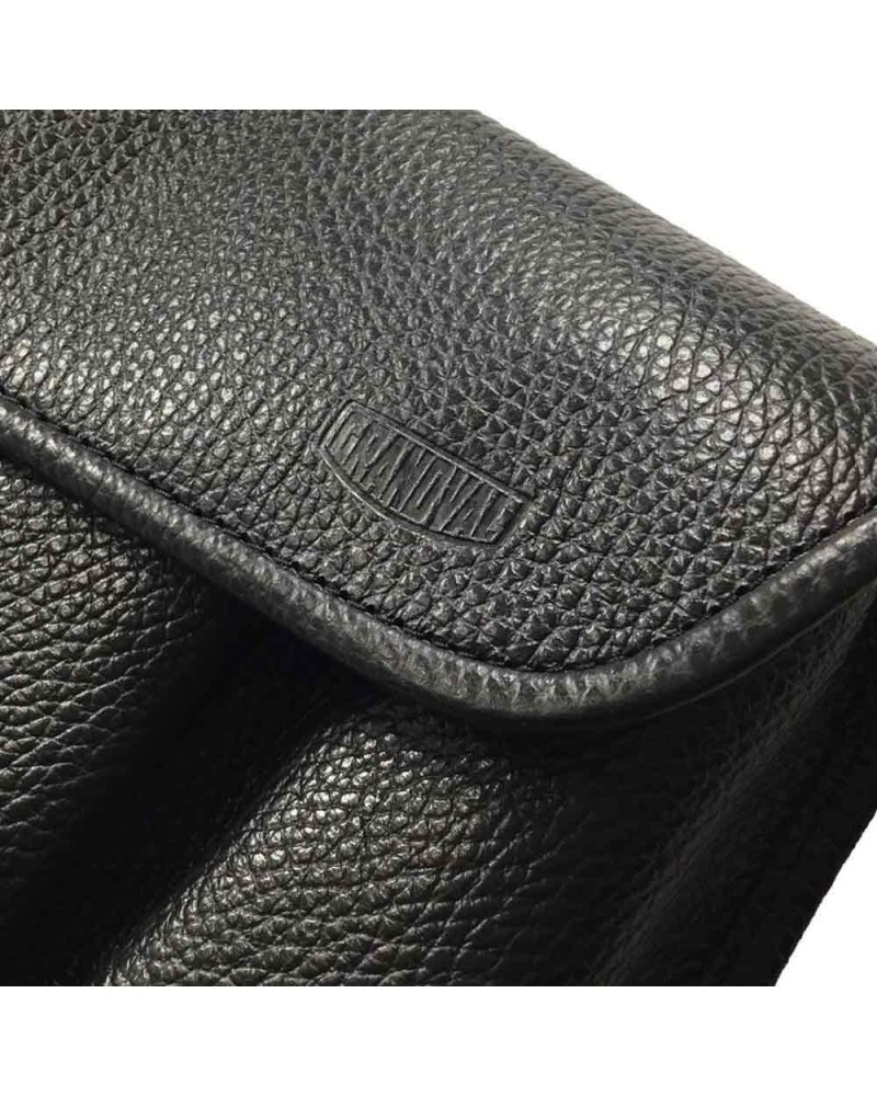 Leather pouch for 6 watches Grandval Black
