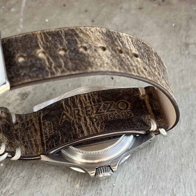 Leather NATO Strap 20mm Taupe – Arezzo