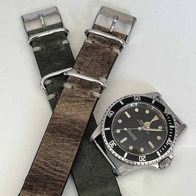 Leather NATO Strap 20mm Taupe – Arezzo