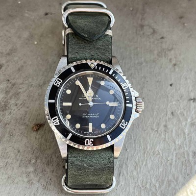 Leather NATO Strap 20mm Dark green – Arezzo