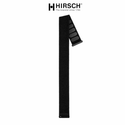 Bracelet montre Hirsch Velcro 22mm Noir VOCEM