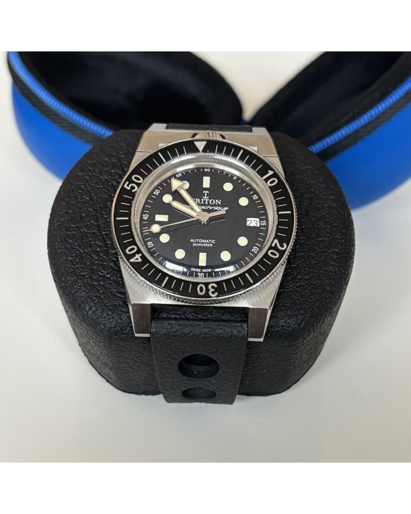 Watch case for one watch Blue