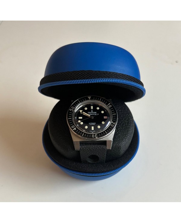 Etui de voyage bleu pour 1 Montre