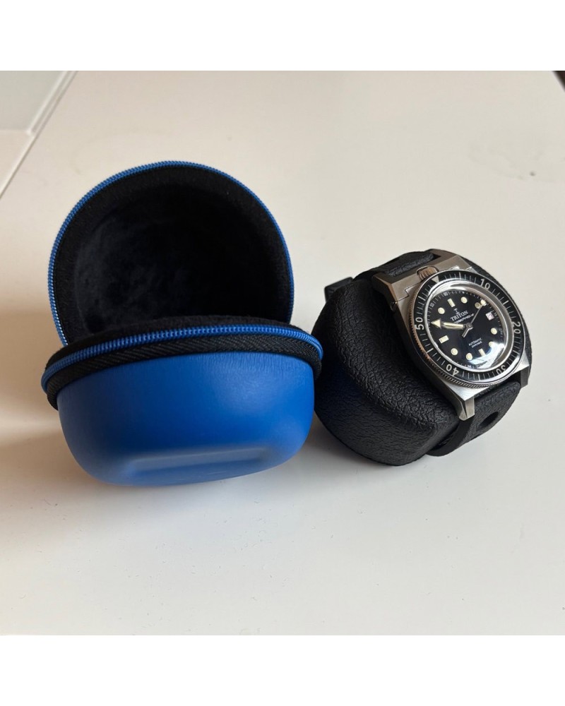 Watch case for one watch Blue